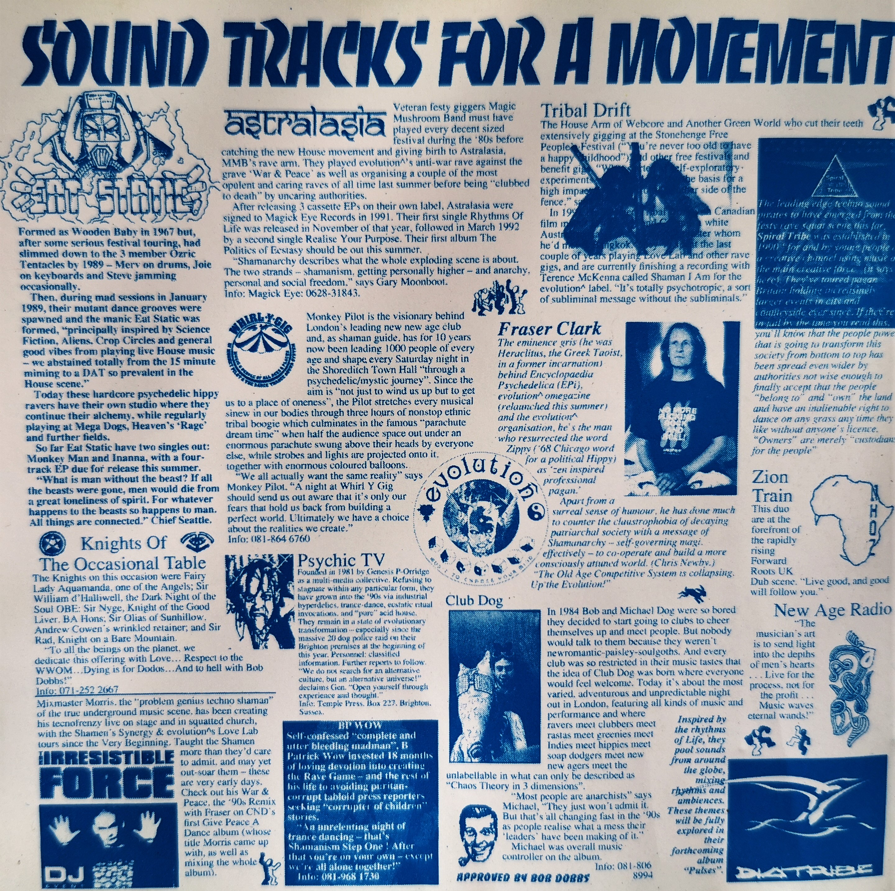 Shamanarchy In The UK (Evolution, 1992) — inner spread